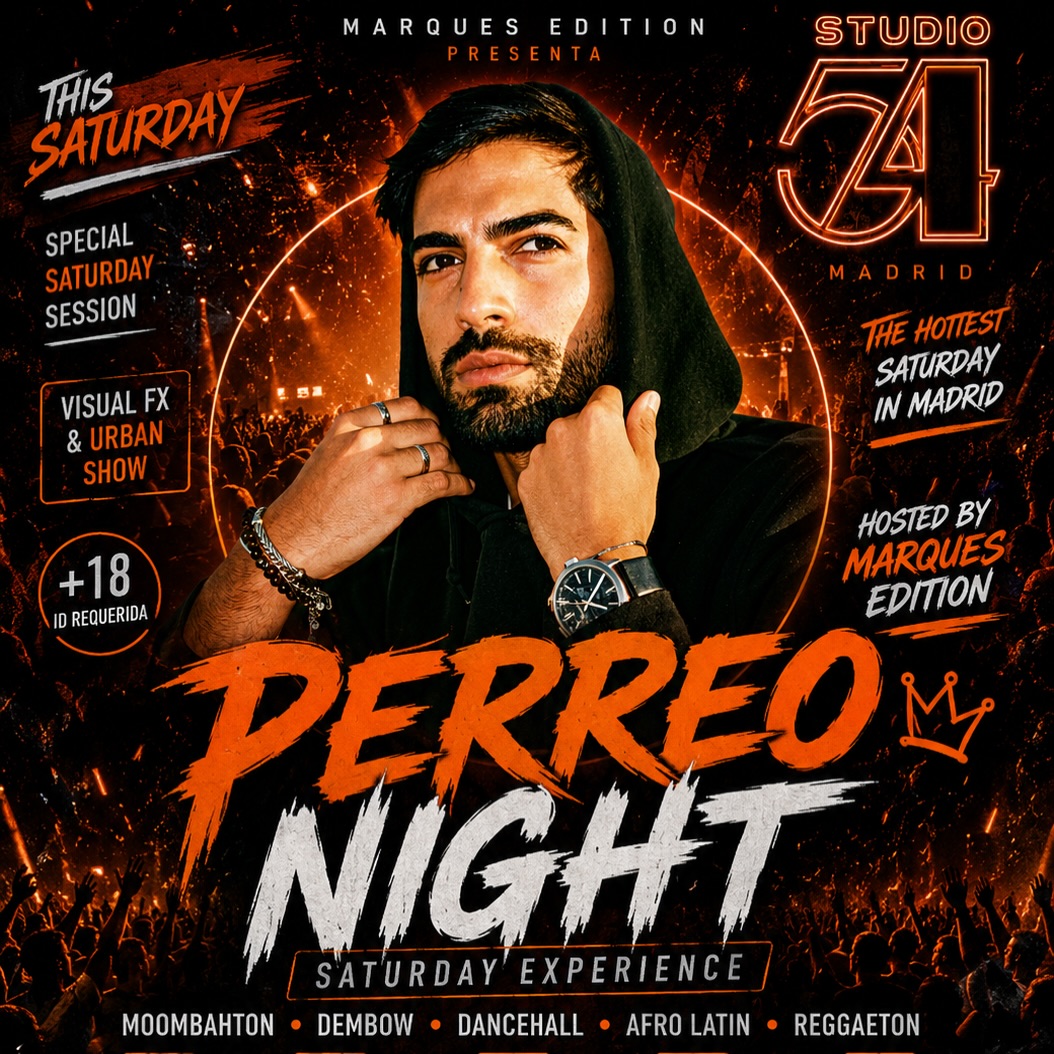 Flyer de Esta noche Madrid se prende en Studio 54 Madrid.
